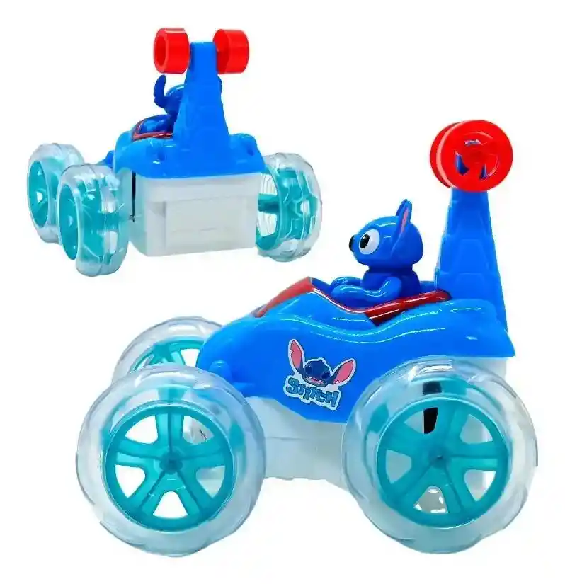 Carro Loco Stitch Control Remoto Luz Sonido