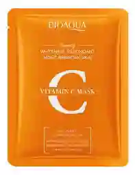 Mascarilla Facial Bioaqua De Vitamina C | Reduccion De Manchas, Aumenta La Firmeza E Hidrata La Piel