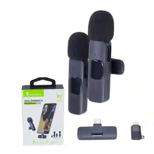 Microfonos Inalambricos Para Iphone Android | 2 En 1