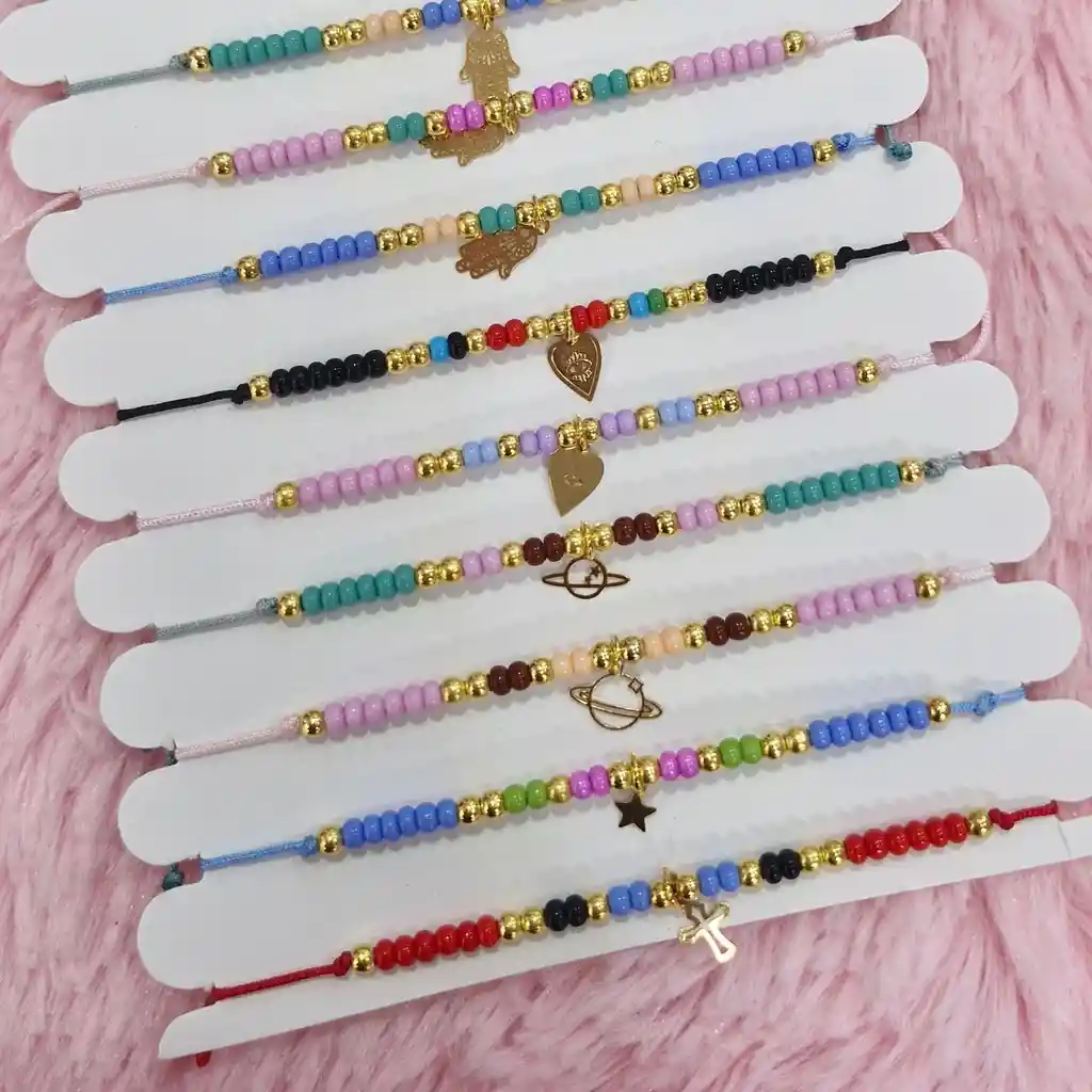 Manilla Pulsera Mostacilla Multicolor