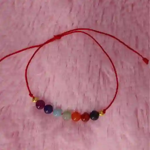 Manilla Pulsera Roja 7 Chakras Mediana