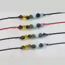 Manilla Pulsera Roja 7 Chakras Piedra Pequeña