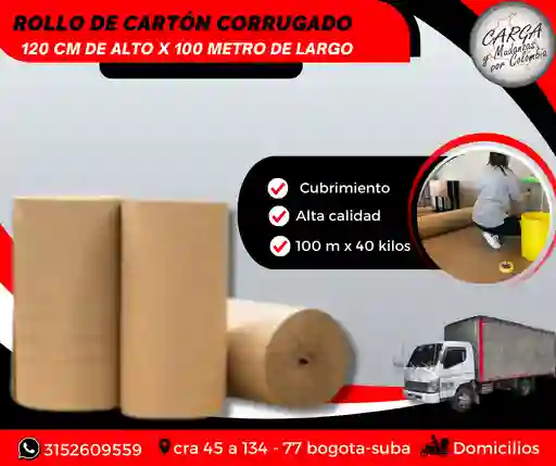 Carton Corrugado 100 Mts X 40 Kilos - Embalaje