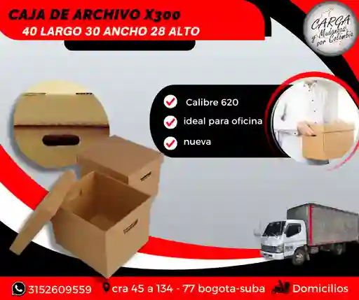 Caja De Archivo X300 Nueva - 40x31x27 - Embalaje Para Oficina