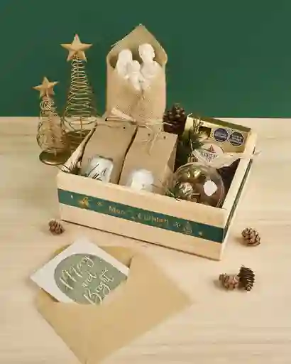 Detalle Elegante Navidad, Sagrada Familia, Vela, Ferrero Rocher, Esfera De Mini Chips