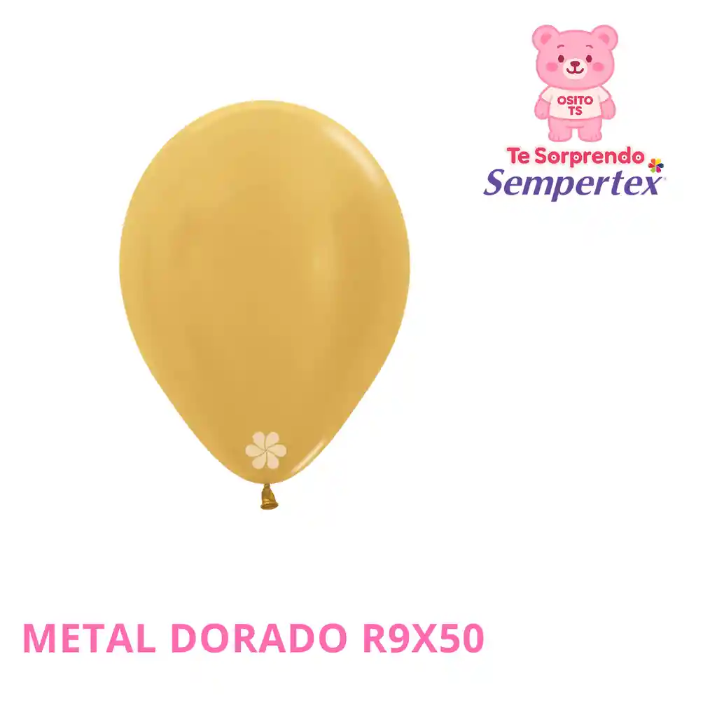 Globo Metal Dorado R9x50 Sempertex