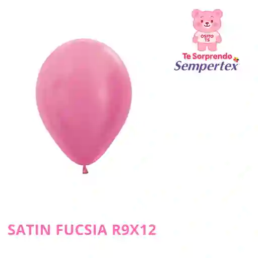 Globo Satin Fucsia R9x12 Sempertex