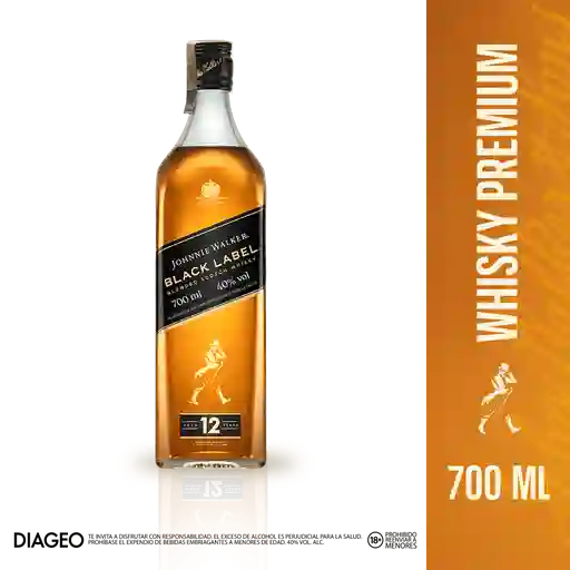 Whisky Johnnie Walker Black Label Blended 700ml