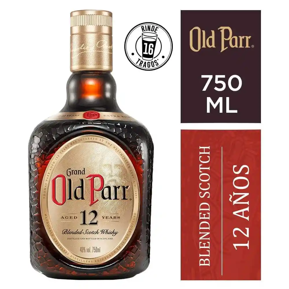 Whisky Old Parr 12 Años Blended 750 Ml