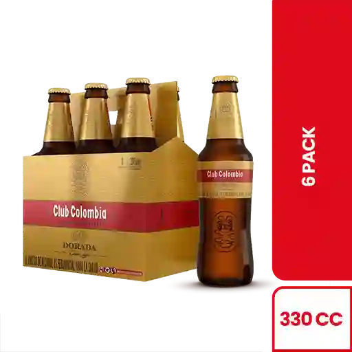 Cerveza Club Colombia Dorada X6 Unidades