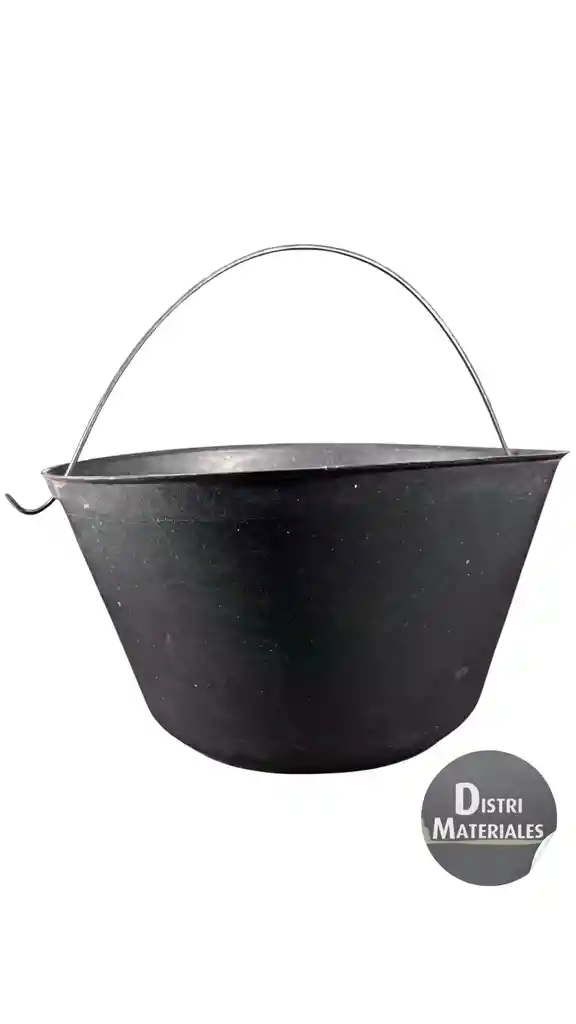 Balde Construccion Negro Plastico