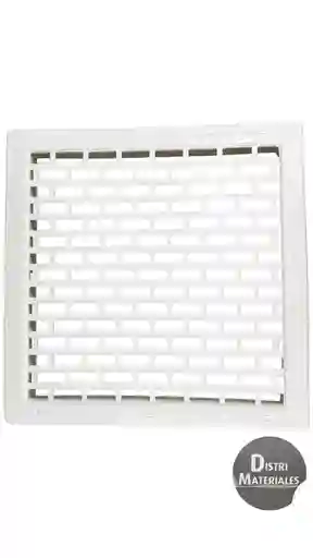 Rejilla 35 X 35 Plastico Blanco Ladrillo Ventilacion