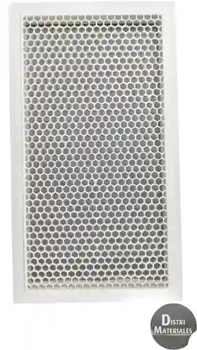 Rejilla 25 X 45 Plastico Blanco Colmena Ventilacion