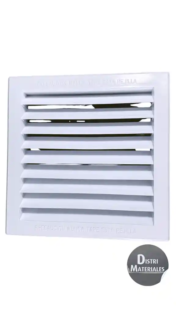 Rejilla 15 X 15 Plastico Blanco Persiana Ventilacion