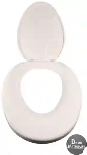 Asiento Sanitario Ovalado Blanco Plastico