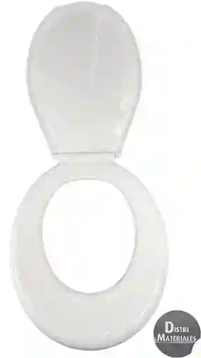 Asiento Sanitario Redondo Blanco Plastico