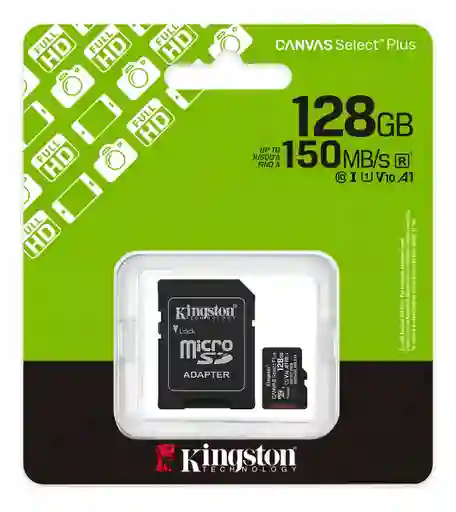 Tarjeta Memoria Micro Sd Kingston Canvas Select Plus 128gb