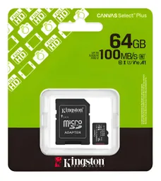 Micro Sd Kingston Canvas Select Plus 64gb 100 Mb/seg