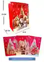 Bolsa De Regalo Navidad Pequeña 23 Cm X 18 Cm Diseños Surtidos