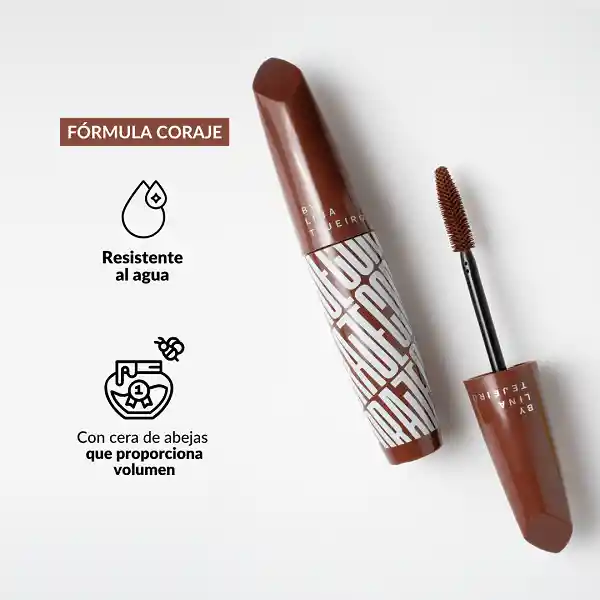 Pestañina Moccafé Coraje Con Aceite De Jojoba 13g