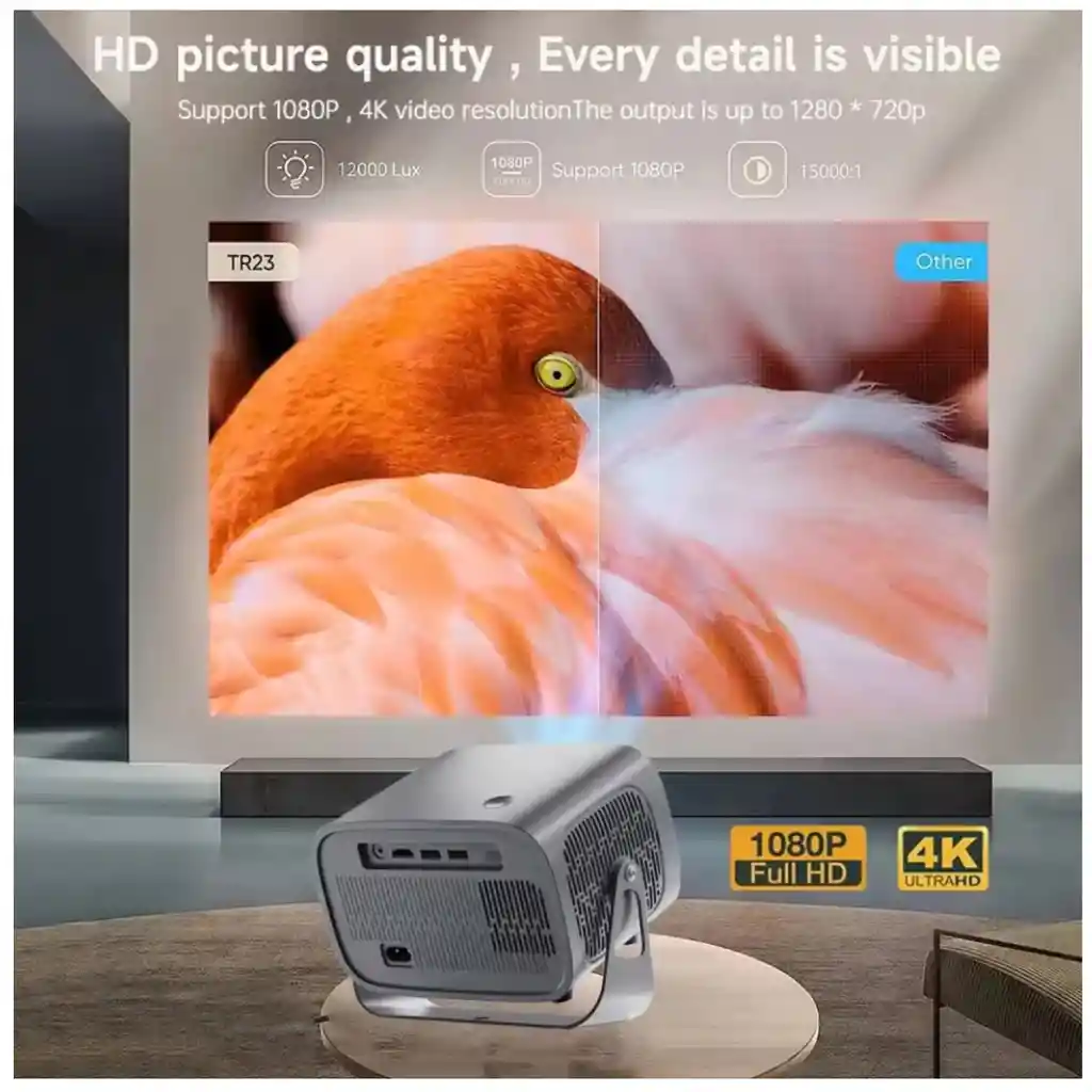 Proyector 4k Inteligente A10 Android Smart Tv 500 Ansi Lumen
