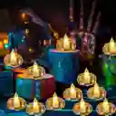 Set De 6 Velas Led Decorativas Tipo Té Transparentes