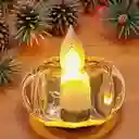 Set De 6 Velas Led Decorativas Tipo Té Transparentes