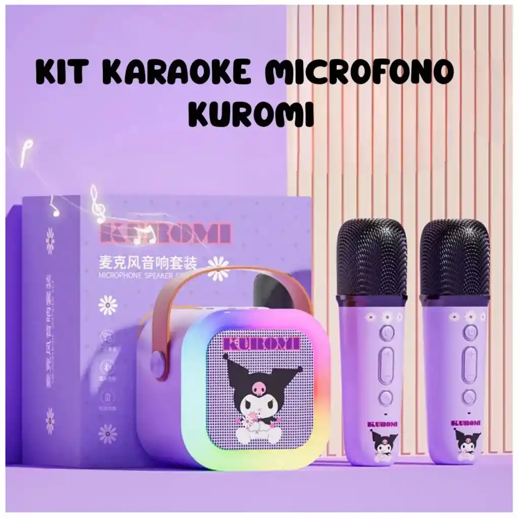 Set Karaoke Para Niñas Bluetooth Inalámbrico Rgb 2mic
