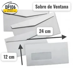 Sobre De Ventana Rectangularx 5 Und