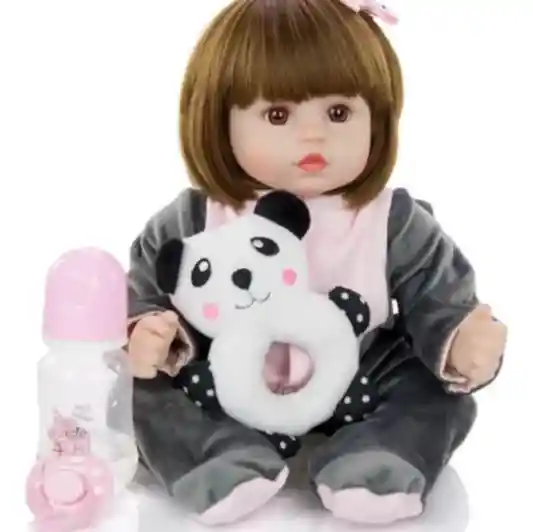 Bebe Aspecto Realista Elefanta + Accesorios