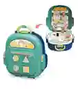 Set Infantil De Doctor Kit Médico Verde/azul Tipo Lonchera