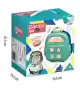 Set Infantil De Doctor Kit Médico Verde/azul Tipo Lonchera