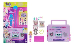Set De Polly Pocket Juego Fiesta Disco Fashion Reveal Hrd65