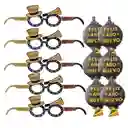 Cornetas Y Gafas Feliz Año Nuevo Happy New Year X 24