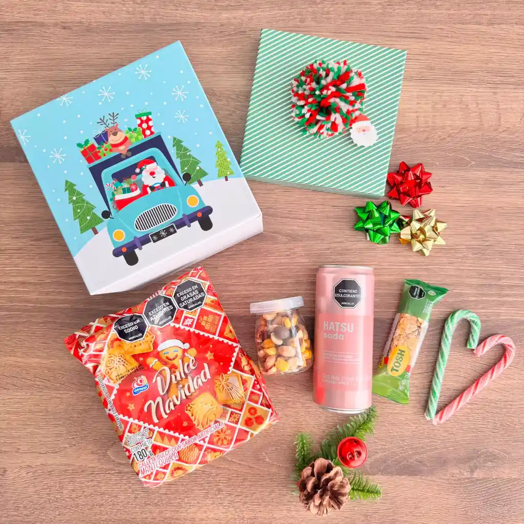 Caja Navideña Pequeña - Papá Noel