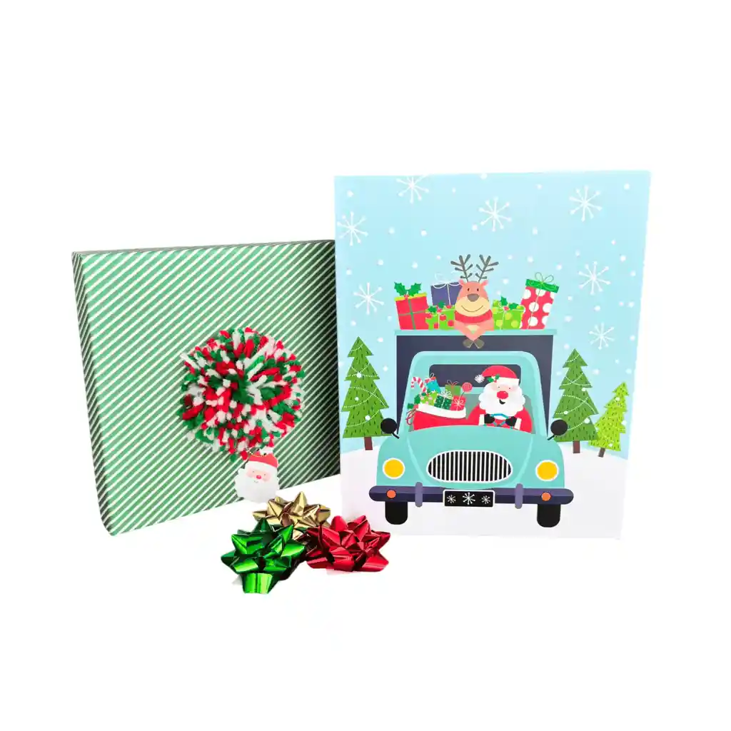 Caja Navideña Grande - Papá Noel