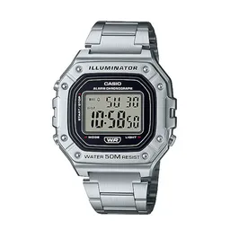 Reloj Casio W-218hd 1adf , Pulso Acero Inoxidable