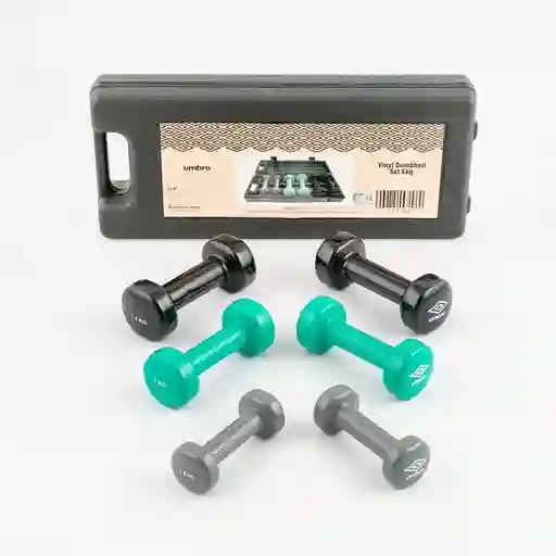 Mancuernas Umbro Cm Surtido 6 Kg 6 Pz Vinilo