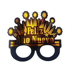Gafas Antifaces Hora Loca Para Fiesta Feliz Año Nuevo X12und