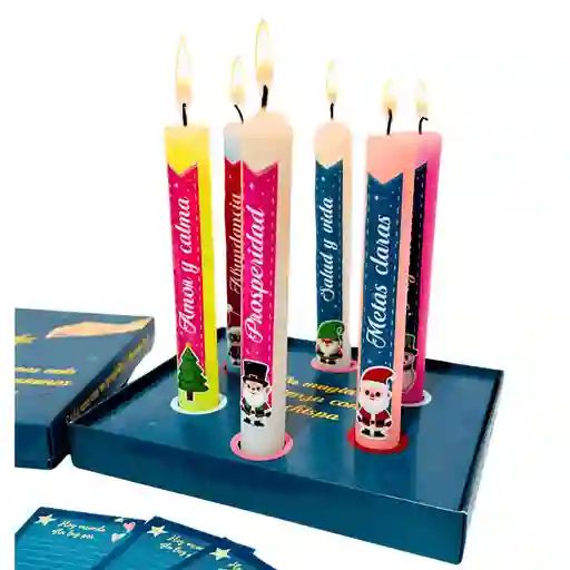 Velitas Con Deseos Para Navidad Surtidas