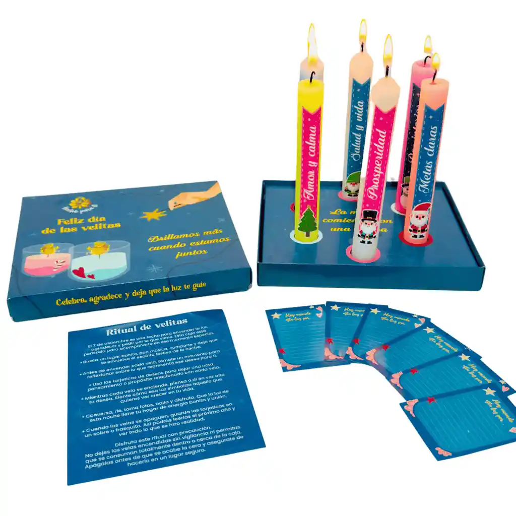 Velitas Con Deseos Para Navidad Surtidas