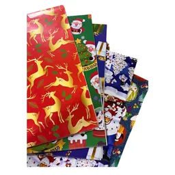 Papel De Regalo Navideño Navidad Medio Pliego X6