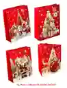 Bolsa De Regalo Navidad Pequeña 23 Cm X 18 Cm Diseños Surtidos
