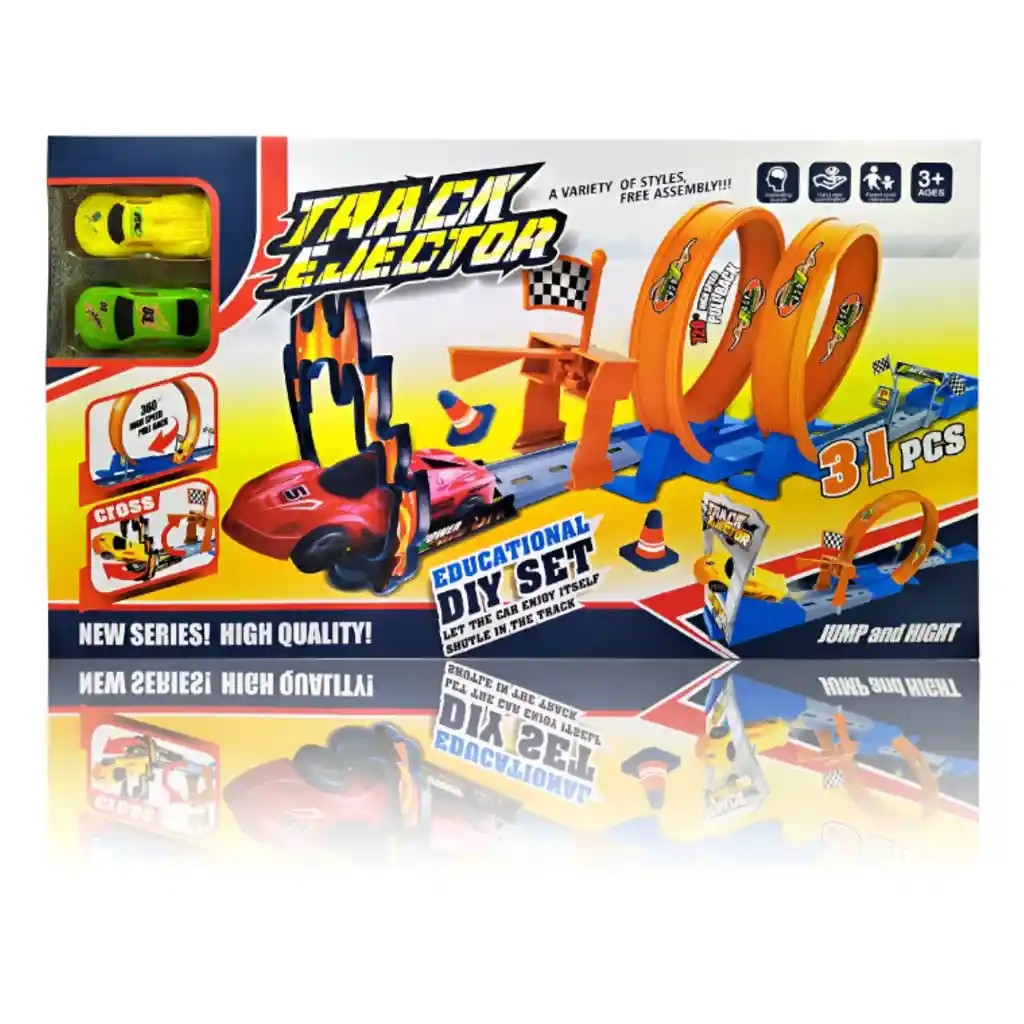 Circuito De Carreras 360°: Regalo Ideal Para Pequeños Aficio