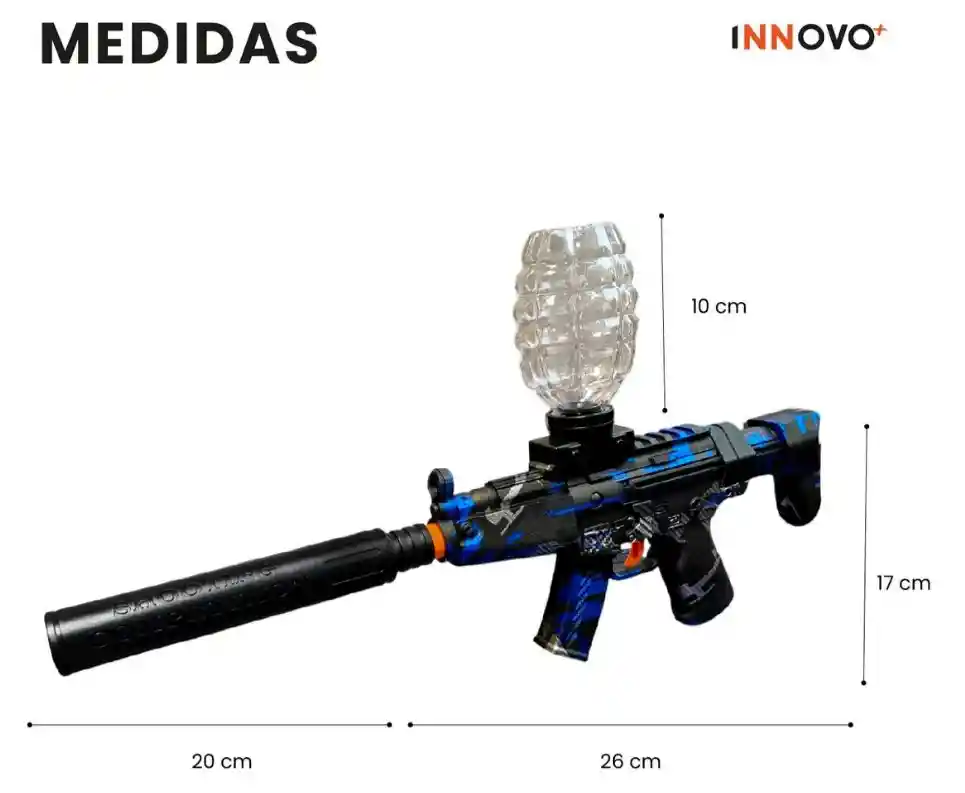 Rifle Juguete Hidrogel Automático Batería Recargable