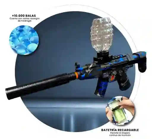 Rifle Juguete Hidrogel Automático Batería Recargable