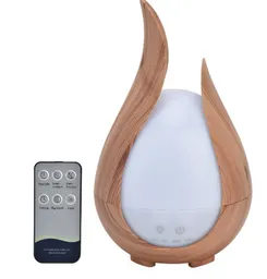 Difusor Humidificador De Aroma Madera 200 Ml + Esencia