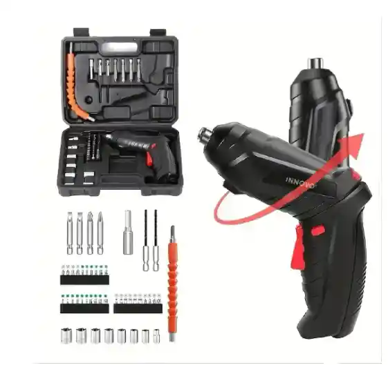 Atornillador Inalambrico Recargable 50 En 1 Con Estuche