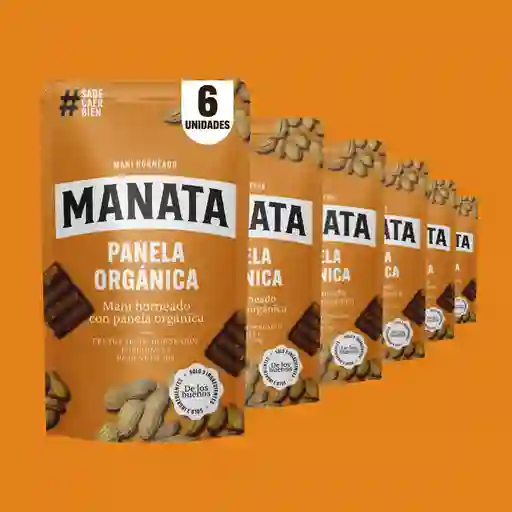 Manata Maní Horneado Panela Orgánica X6