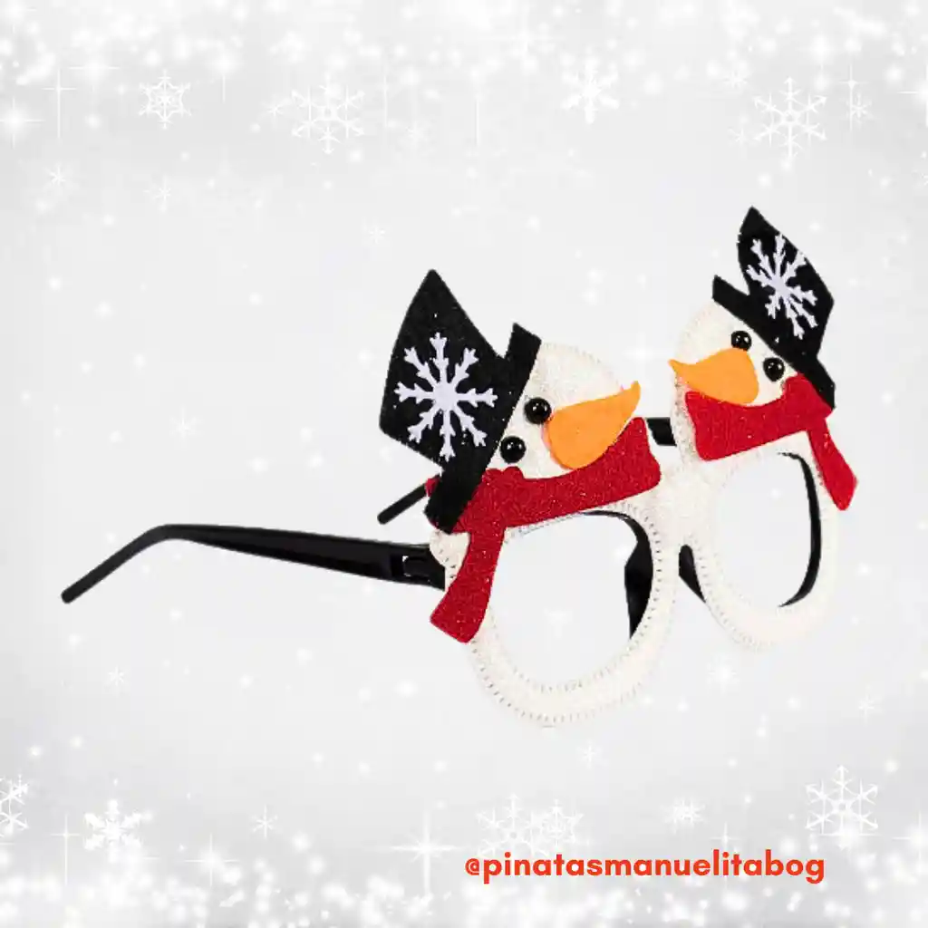 Navidad Gafas Muñeco Nieve Merry Christmas